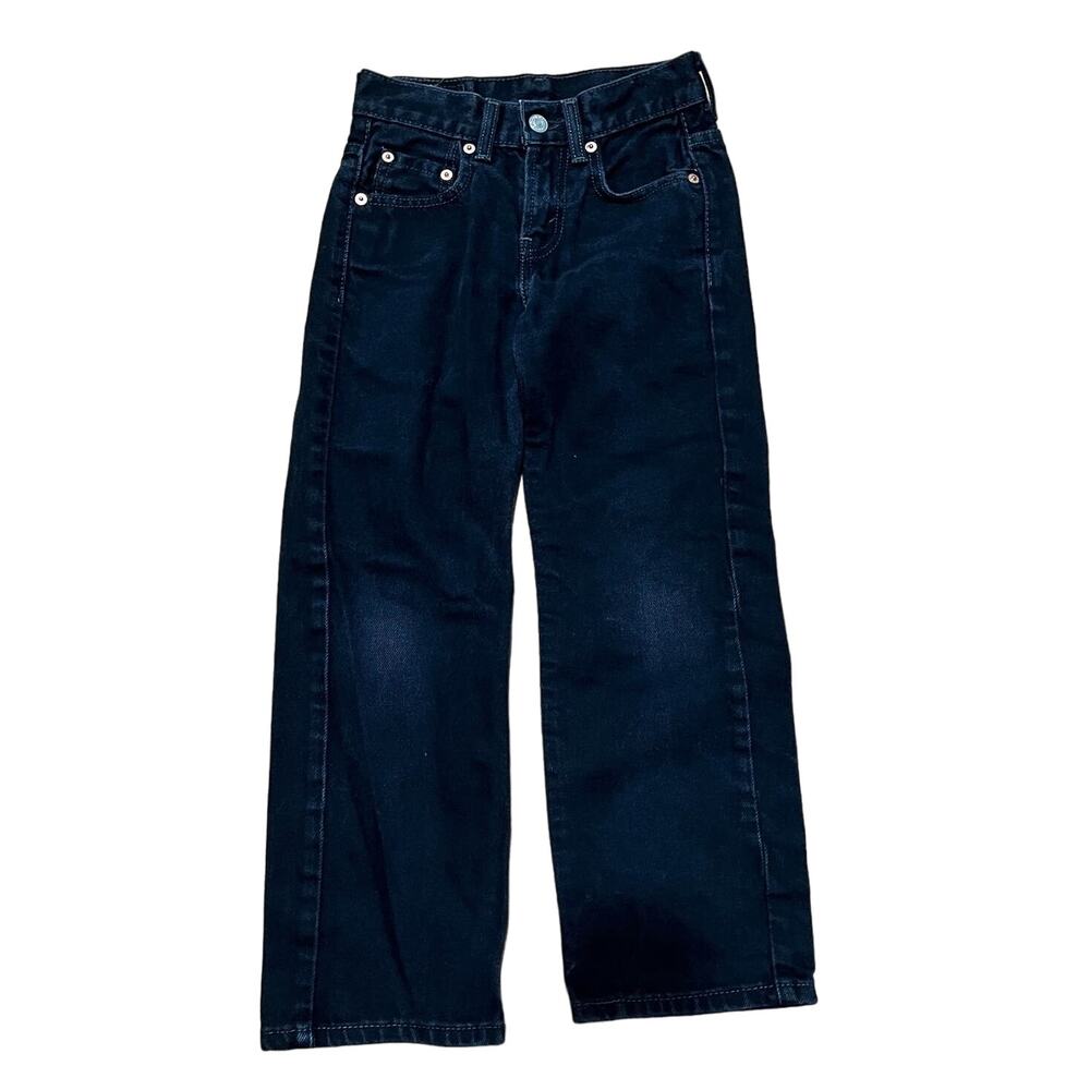 Levi's 550 Denim Jeans Kids Boys Girls Unisex 8 Slim Relaxed Fit 22 x 22 Black